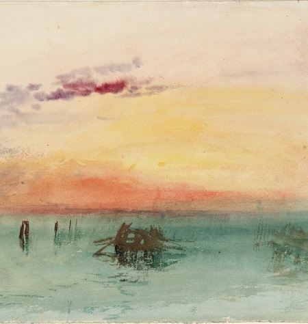 2020 08 Turner Jacquemart André Venise Vue sur la lagune au coucher du soleil1840 TLM