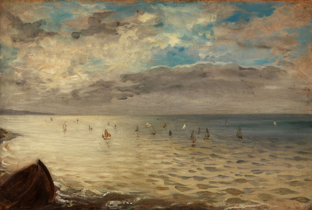 2018 01 Delacroix La mer vue des hauteurs de Dieppe vers 1852 expo Louvre