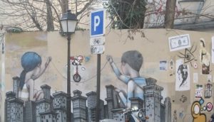 Fresque street art Butte aux cailles TLM