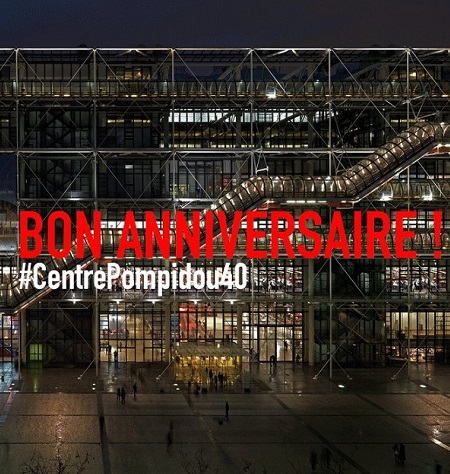 beaubourg pompidou 40 ans anniversaire TLM TousLesMusées